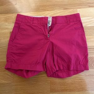 Raspberry Jcrew Chinos 5inch inseam